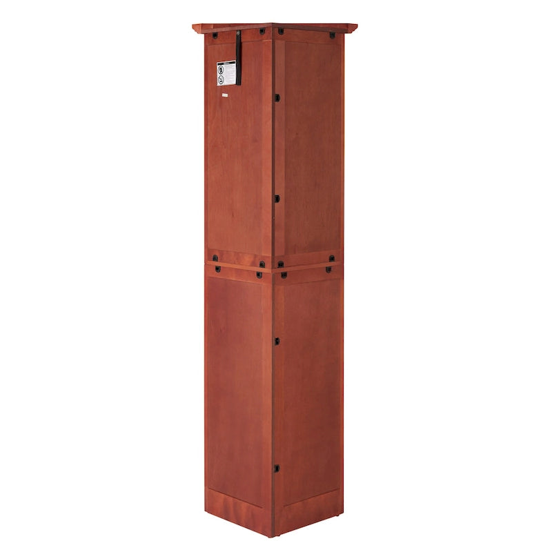 72" Tall Corner Kitchen Pantry Cabinet with 8 Doors & Adjustable Shelves