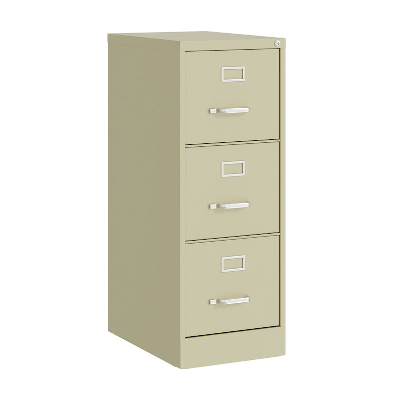 3-Drawer Deep Vertical File Cabinet for Letter-Width Files