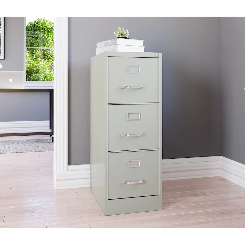 3-Drawer Deep Vertical File Cabinet for Letter-Width Files