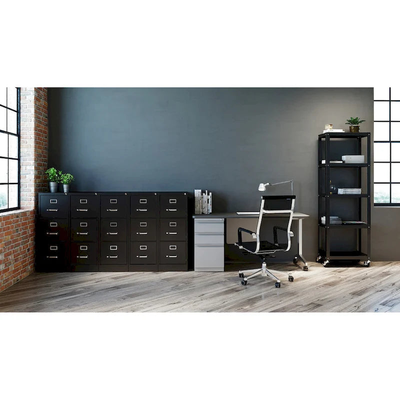 3-Drawer Deep Vertical File Cabinet for Letter-Width Files