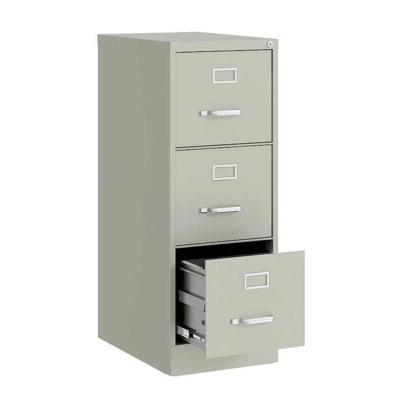 3-Drawer Deep Vertical File Cabinet for Letter-Width Files
