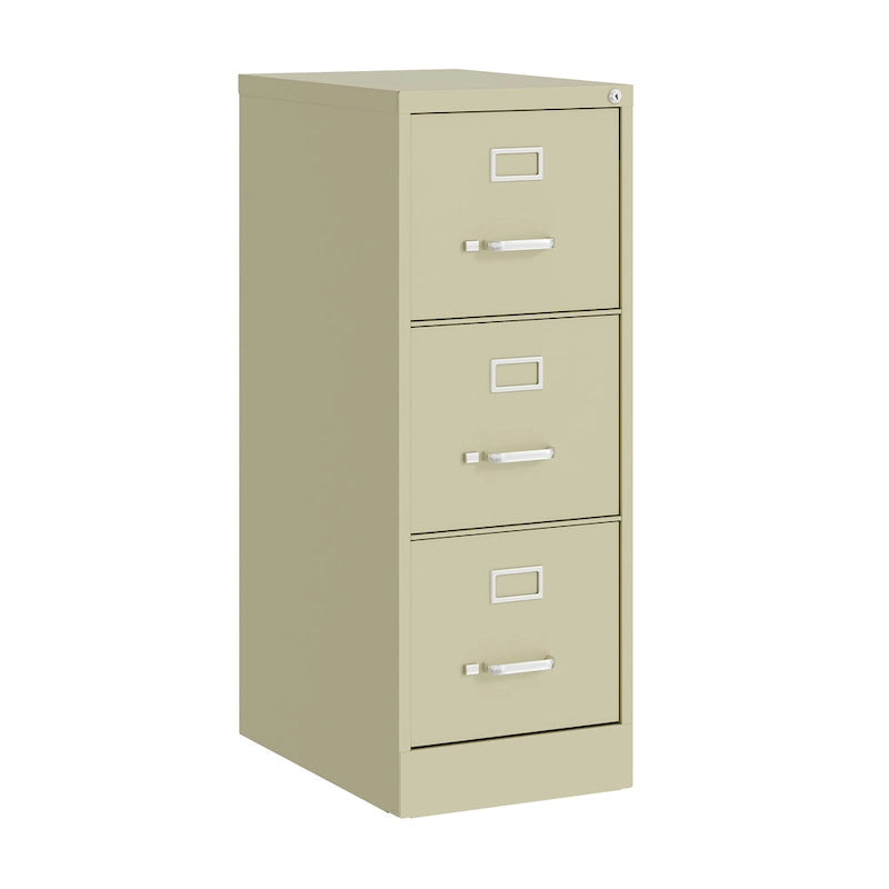 3-Drawer Deep Vertical File Cabinet for Letter-Width Files