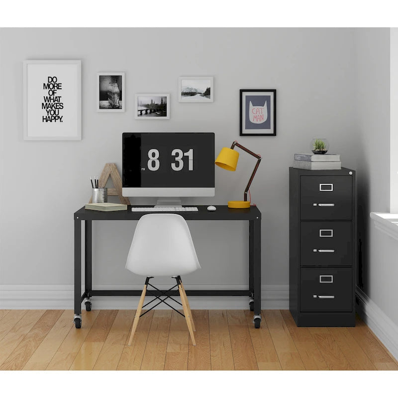 3-Drawer Deep Vertical File Cabinet for Letter-Width Files