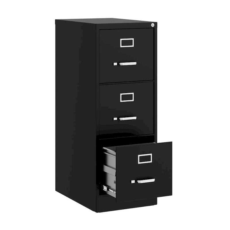 3-Drawer Deep Vertical File Cabinet for Letter-Width Files