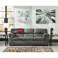 Multi-Tonal Upholstered Sofa with Plush Cushions