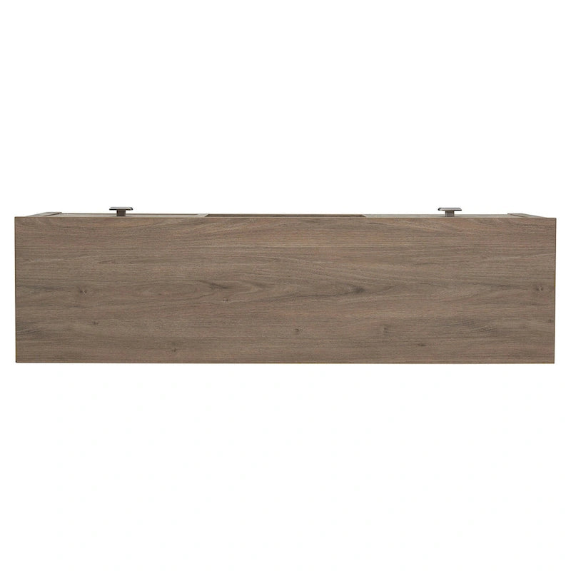 58" TV Stand with Inset Electric Fireplace & Adjustable Storage