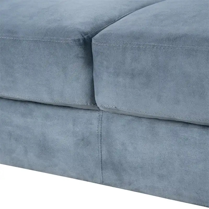 Fabric Upholstered Sofa with Solid Wood Frame & Legs — 2 Sizes