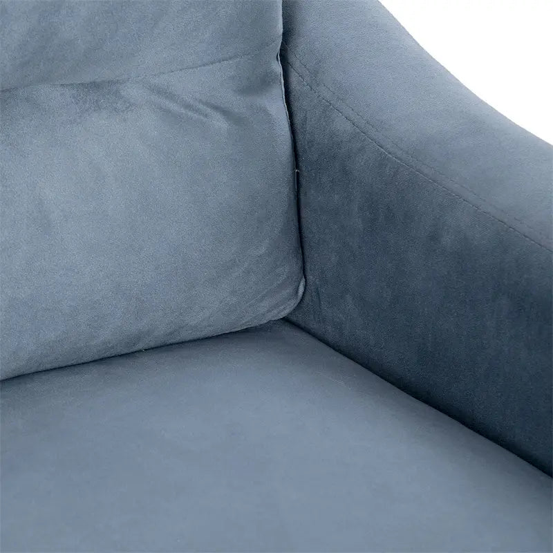 Fabric Upholstered Sofa with Solid Wood Frame & Legs — 2 Sizes