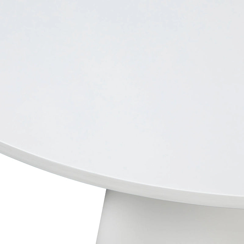 59-Inch Round Dining Table with Solid Wood Pedestal Base