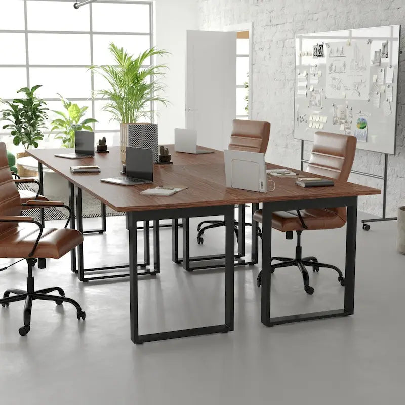 Commercial Conference Table with Laminate Top & Heavy-Duty U-Frame Base