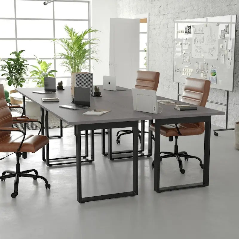 Commercial Conference Table with Laminate Top & Heavy-Duty U-Frame Base