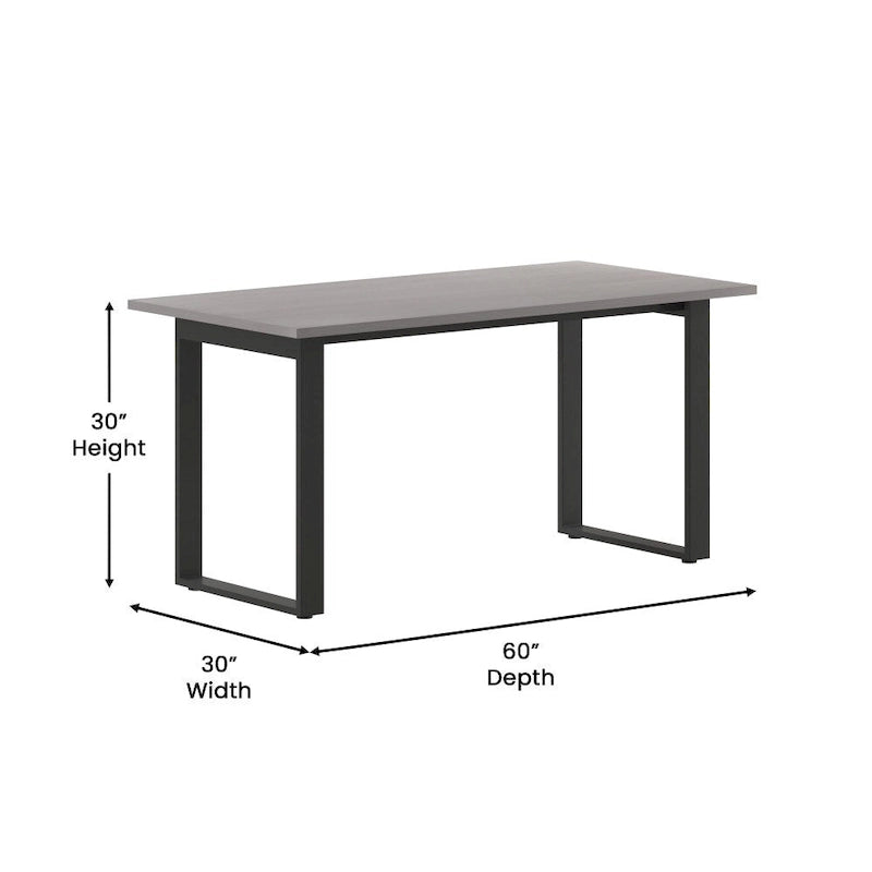 Commercial Conference Table with Laminate Top & Heavy-Duty U-Frame Base